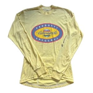 Vintage Campagnolo Bicycle Shirt, yellow, size small